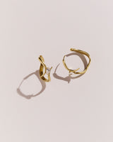 Eboris 18K Gold Hoops w. Diamond