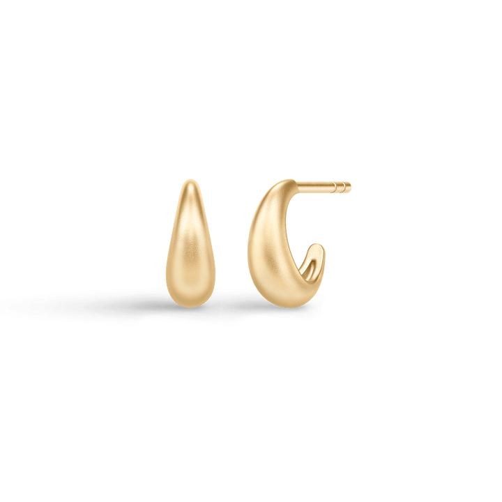 Sparrow Mini Gold Plated Hoops