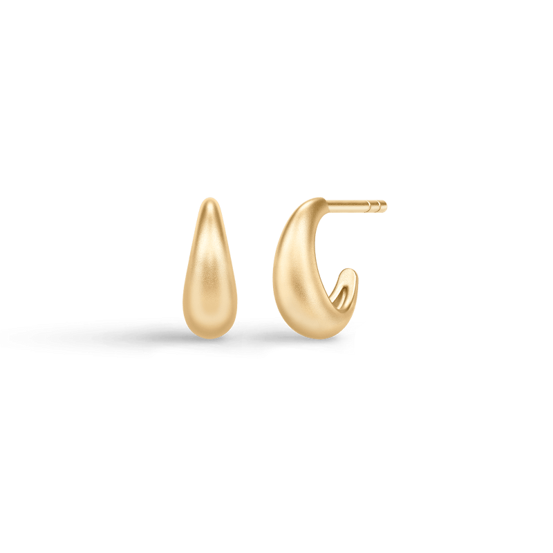 Sparrow Mini Gold Plated Hoops