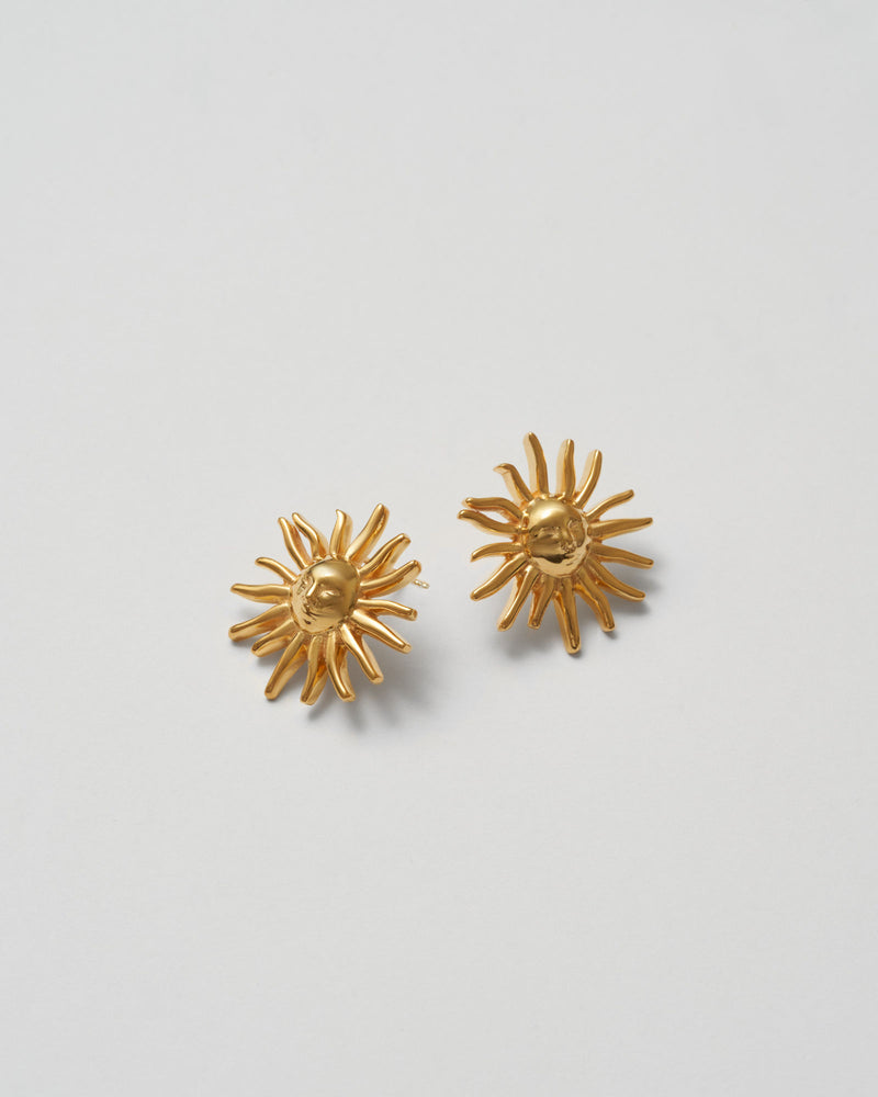 Helios Gold Plated Earrings