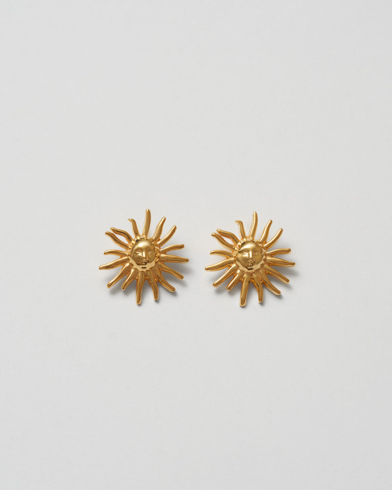 Helios Gold Plated Earrings