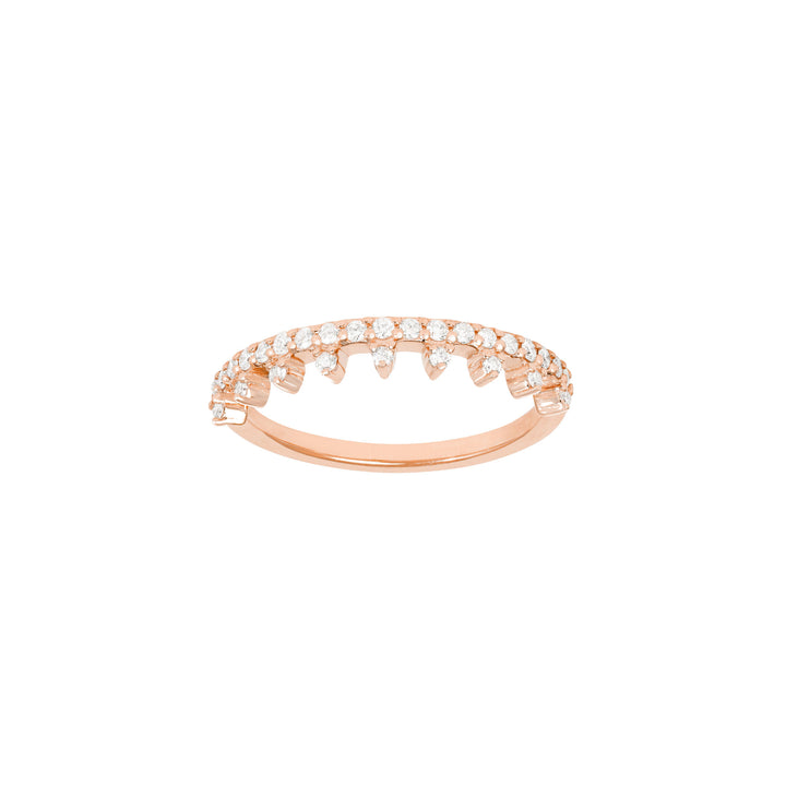 Her Majesty's 18K Rose Gold Ring w. Diamonds