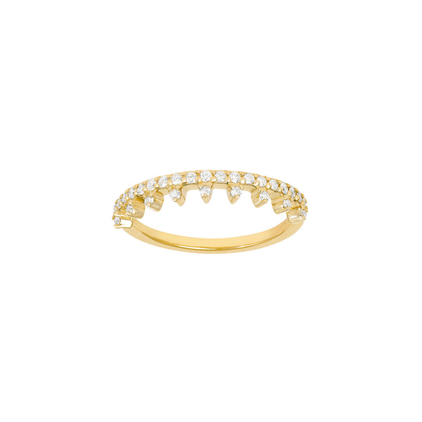Her Majesty's 18K Gold Ring w. Diamonds