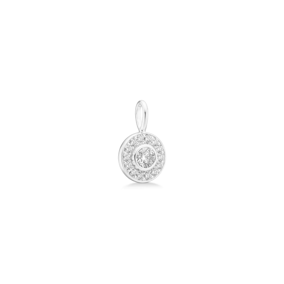 Heritage 18K Whitegold Pendant w. Diamonds
