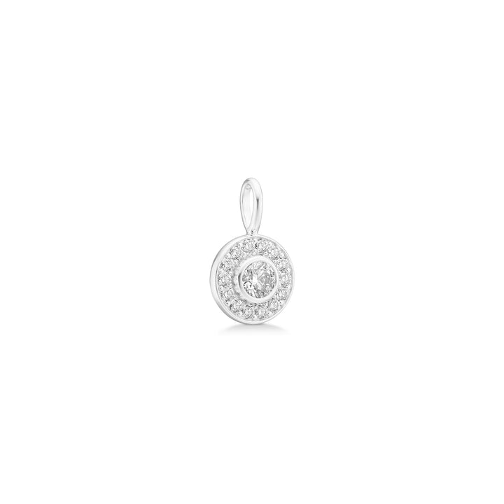 Heritage 18K Whitegold Pendant w. Diamonds
