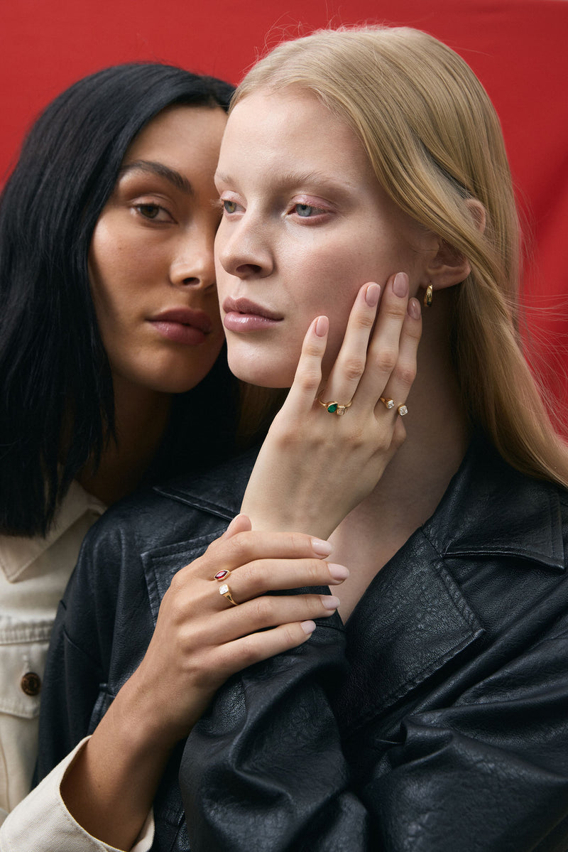 Toi Et Moi 14k or 18k Gold Ring w. Lab-Grown Diamonds