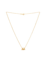 Cancer 18K Gold Necklace w. Diamonds