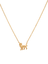 Leo 18K Gold Necklace w. Diamonds