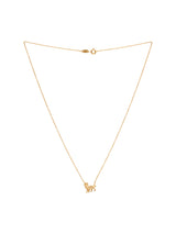 Leo 18K Gold Necklace w. Diamonds