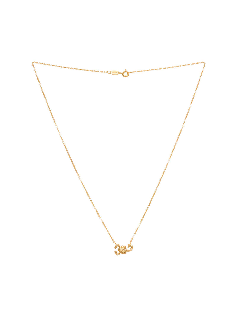 Scorpio 18K Gold Necklace w. Diamonds