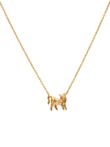 Taurus 18K Gold Necklace w. Diamonds