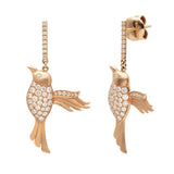 By Naila | Humming 18K Gold, Whitegold or Rosegold Studs w. Diamonds