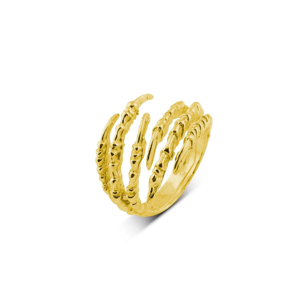 Claw Gold Plated Ring