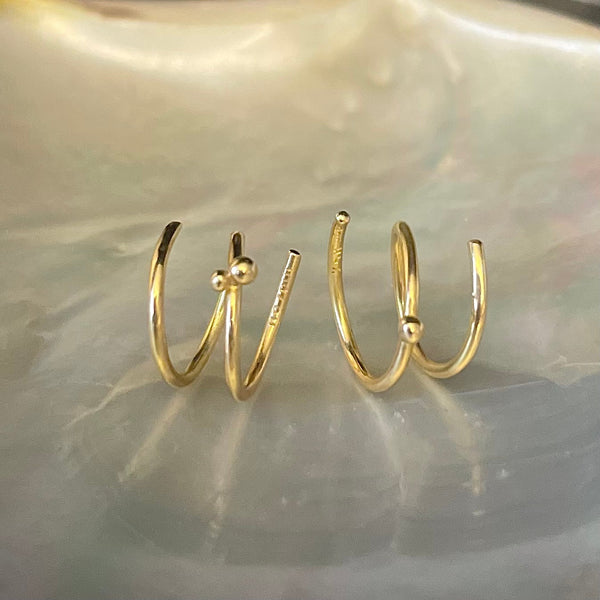 Spiral 18K & 22K Guld Øreringe