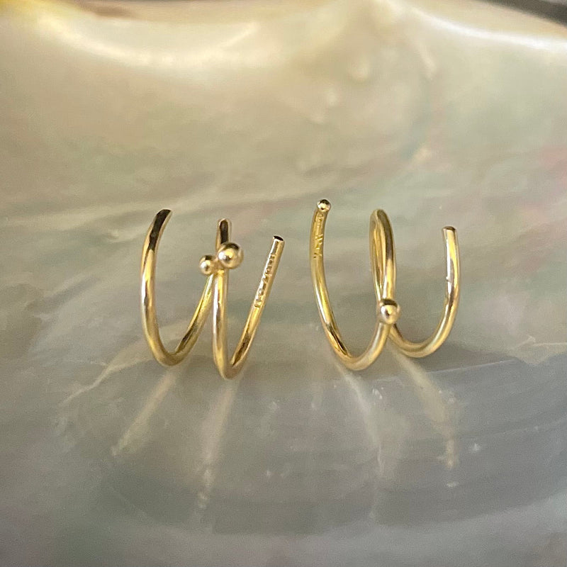 Spiral 18K & 22K Guld Øreringe