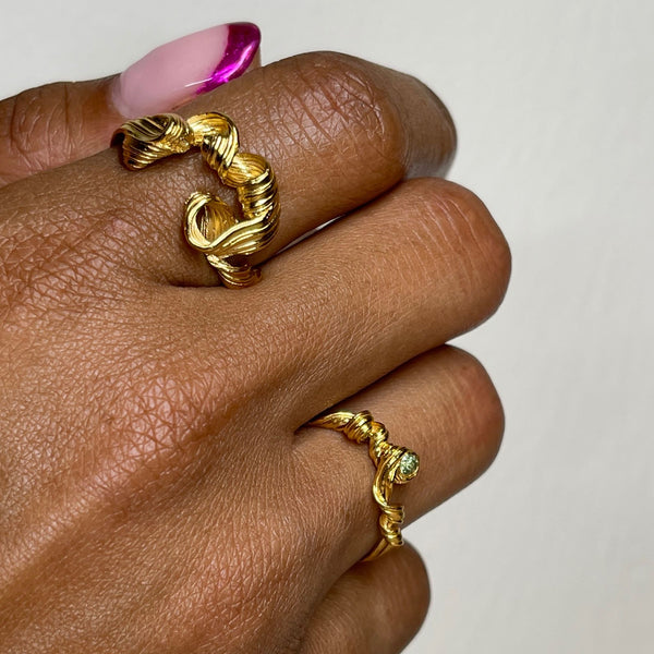 Fouettés #3 24K Gold Plated Ring