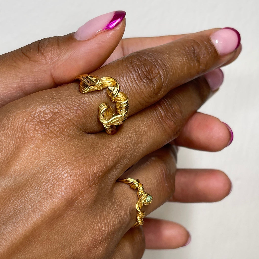 Fouettés #3 24K Gold Plated Ring