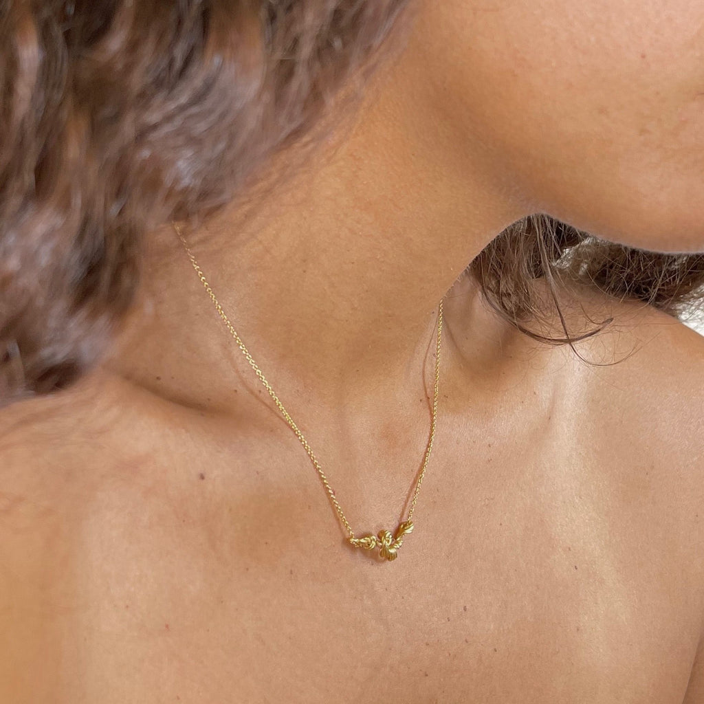 Fouettés Petite 24K Gold Plated Necklace