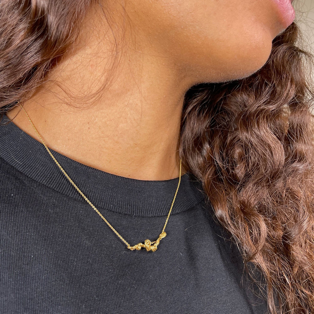 Fouettés Petite 24K Gold Plated Necklace
