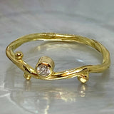 Seafire 18K & 22K Gold Ring w. Diamond