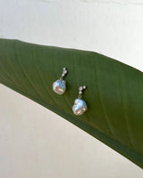 Orabelle Ethereal 14K Gold Earring w. Sea Salt Pearl & Diamonds