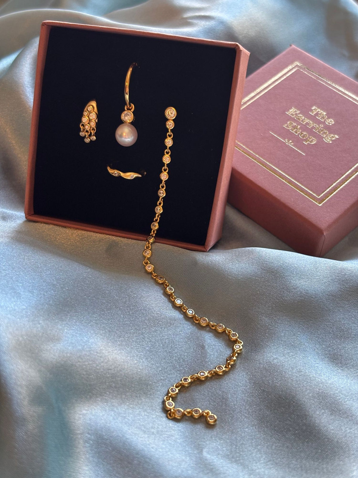 Lavinia Gold Plated Stud w. Pearls