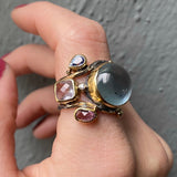 Seafire 18K & 22K Guld Armbånd m. Safir & Diamant