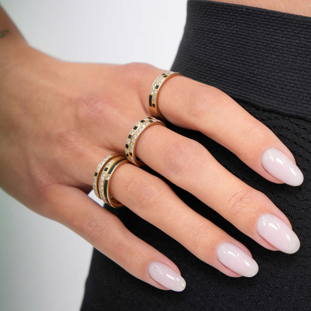 Songe 18K Gold Ring w. Lab-Grown Diamonds