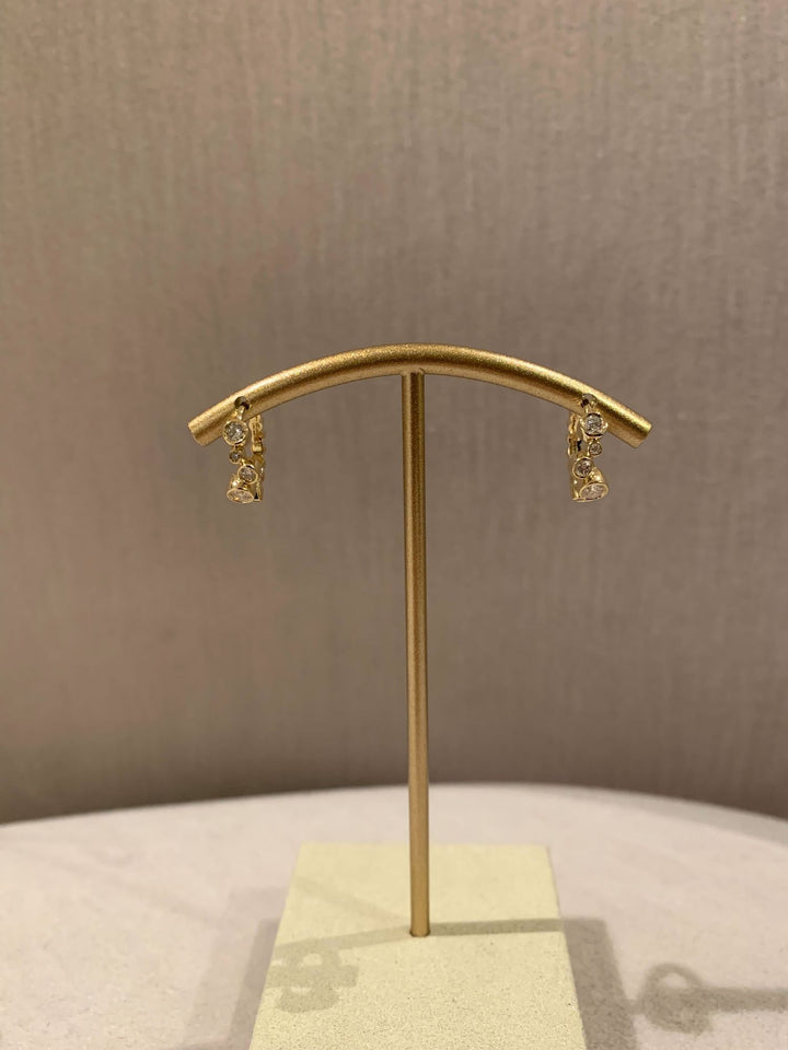 Lulu 14K Guld eller Hvidguld Hoops m. 0,48 ct Diamanter