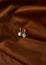 Orabelle Halo Drop 14K Gold Earring