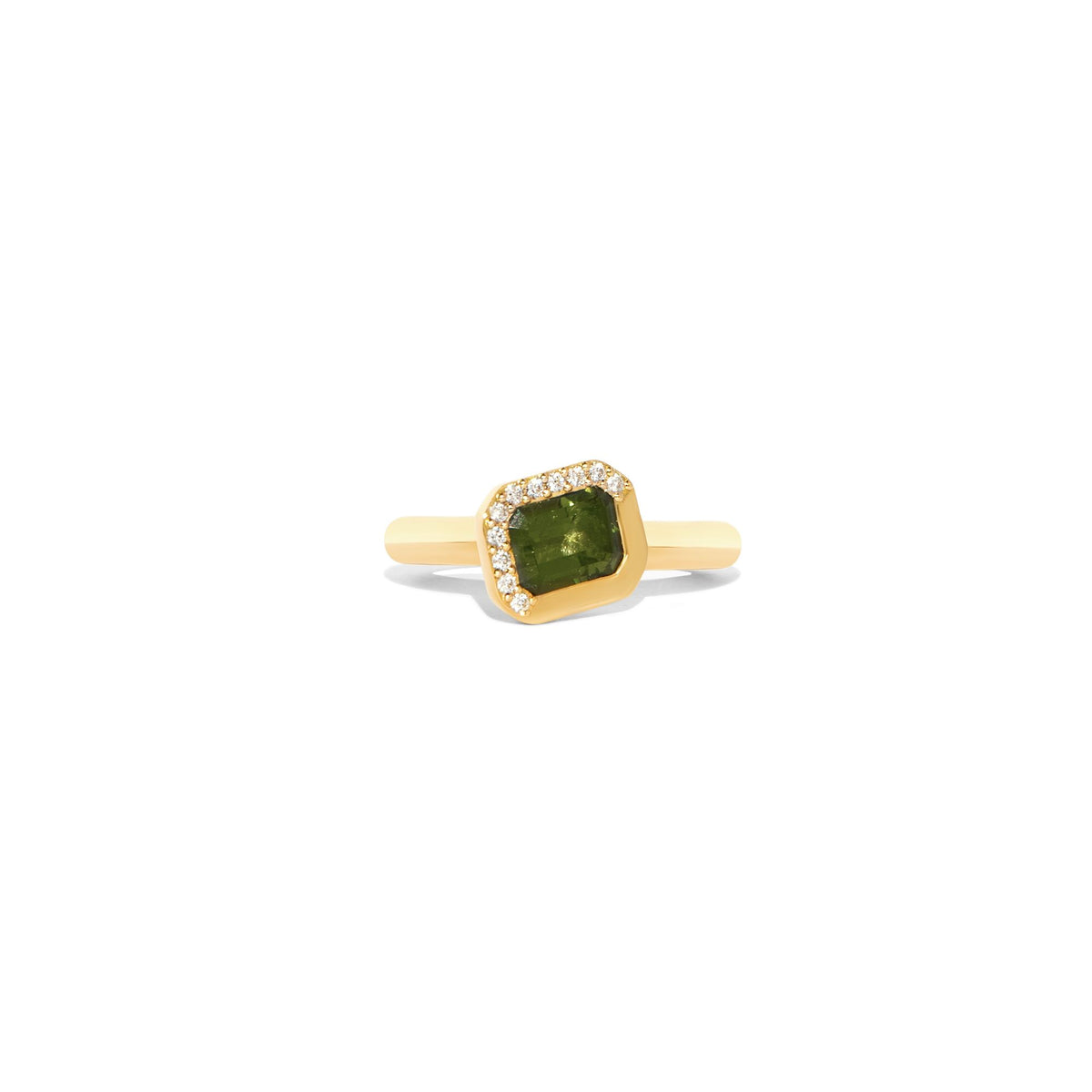 Bloom 1 18K eller 14K Guld, Hvidgulds eller Rosaguld Ring m. Turmalin & Diamanter