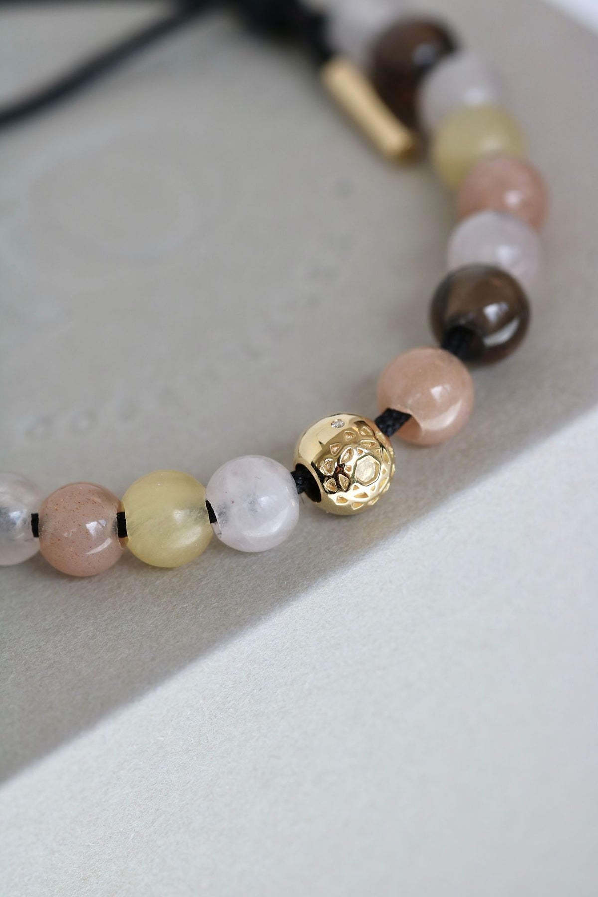 Inner Peace Infinite Love 18K Gold Bracelet w. Diamonds