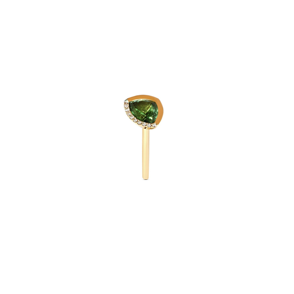 Bloom 7 18K Or 14K Gold, Whitegold or Rosegold Ring  w. Tourmaline & Diamonds