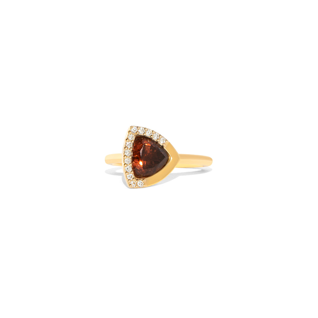 Bloom 3 18K Or 14K Gold, Whitegold or Rosegold Ring  w. Tourmaline & Diamonds