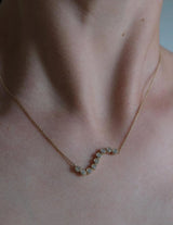Vana 14K Gold Necklace w. Diamonds