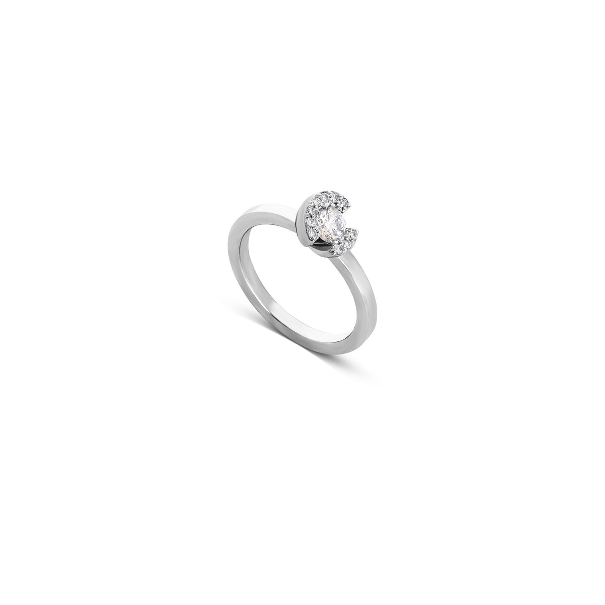Harmony 14 14K or 18K Gold, Whitegold or Rosegold Ring w. Diamonds