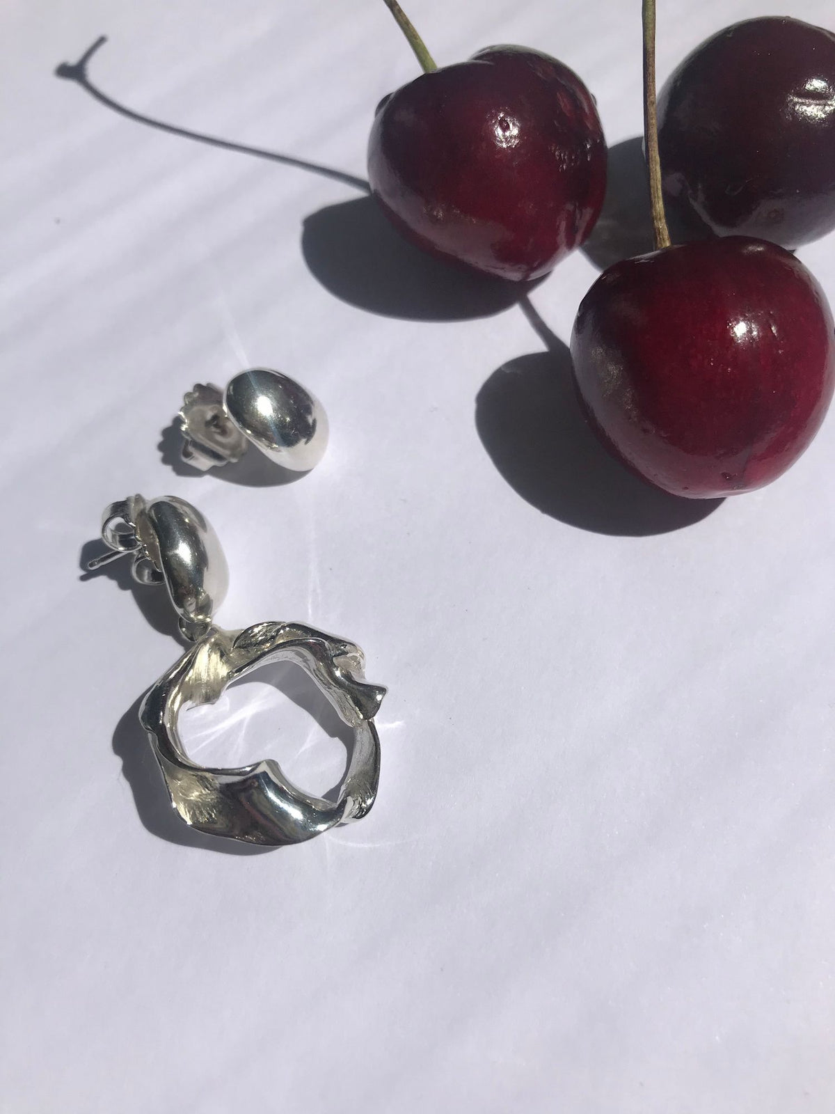 Puka Silver Studs