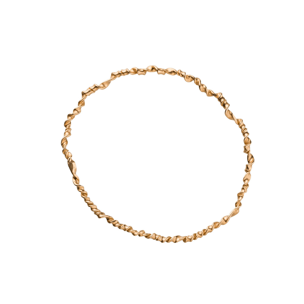 Spiral 14K Gold Bangle