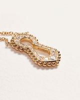 Unlock Indiscretion Paved 18K Gold Necklace w. Diamond