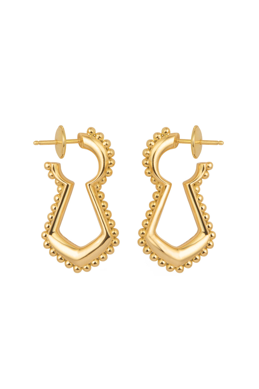 Unlock Indiscretion Large 18K Gold Earrings