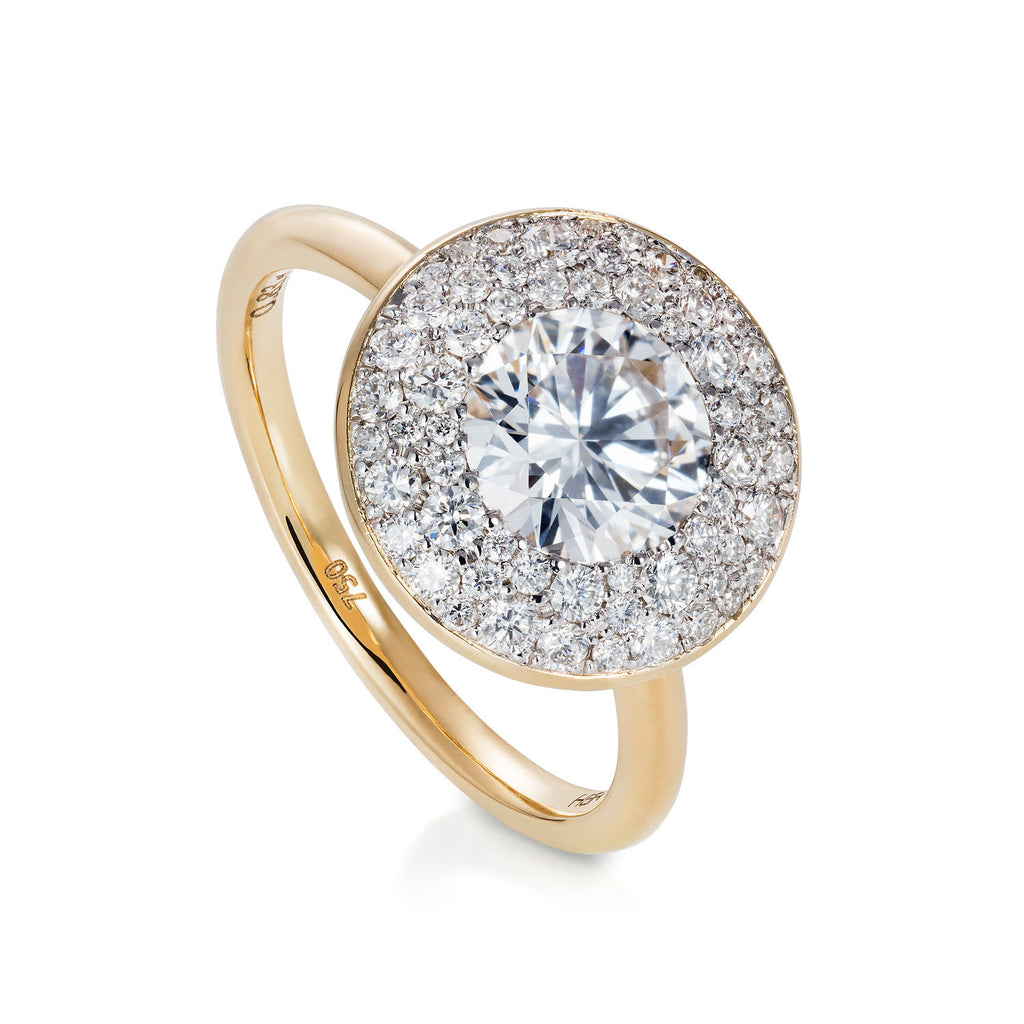 Diamond Mosaic 18K Gold Ring