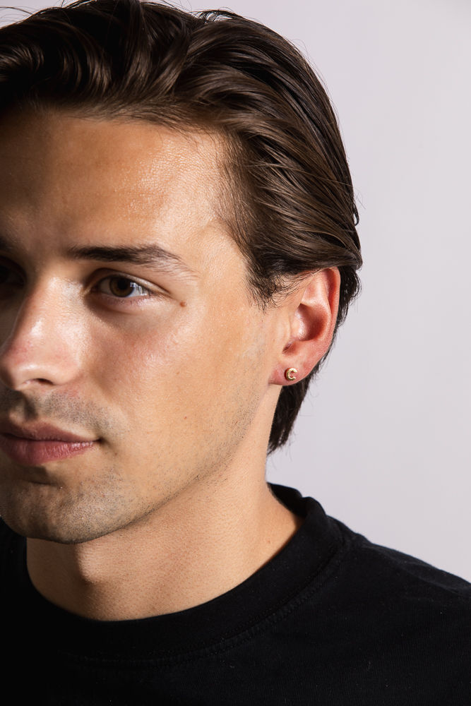 IX C 22K Forgyldt Ørestik