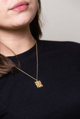 IX Juno 22K Gold Plated Pendant