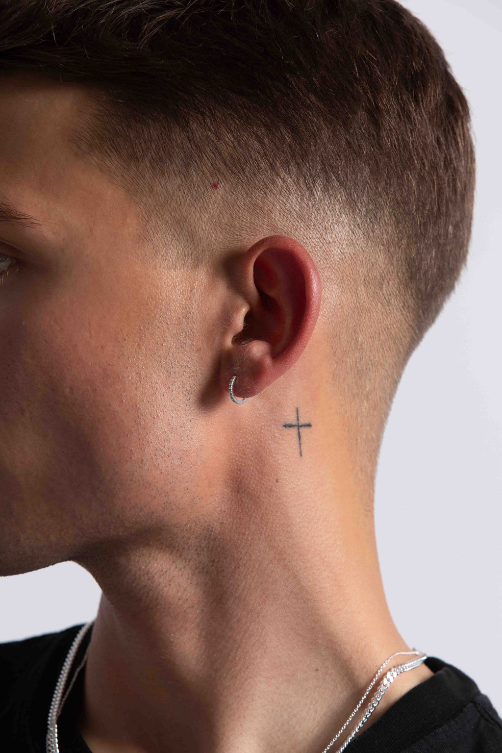 IX Billy Silver Hoop w. Zirconia