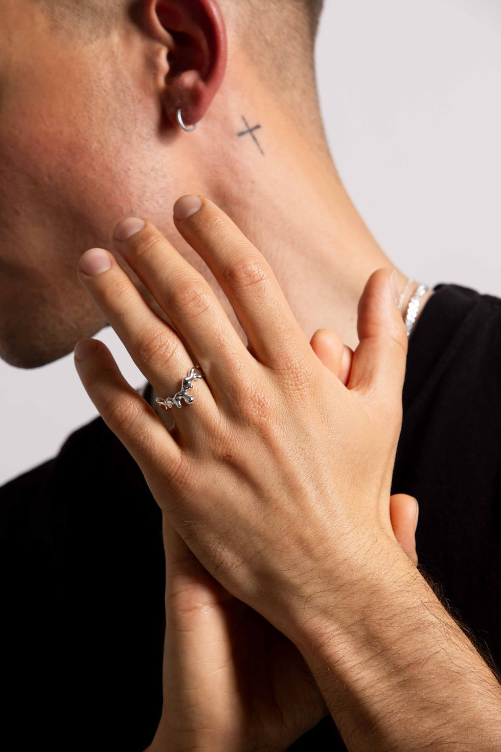 IX Theo Silver Ring