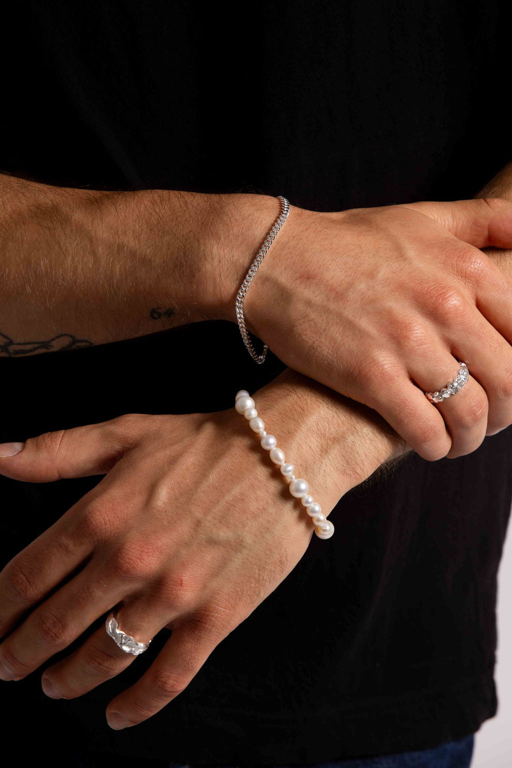 IX Penelope Silberarmband w. Perlen