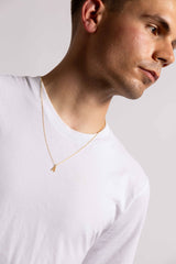 IX A Ice 22K Gold Plated Pendant
