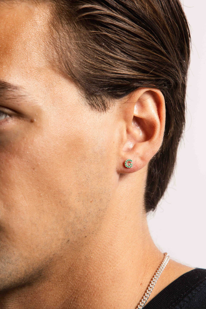 IX G Silver Stud w. Zirconia