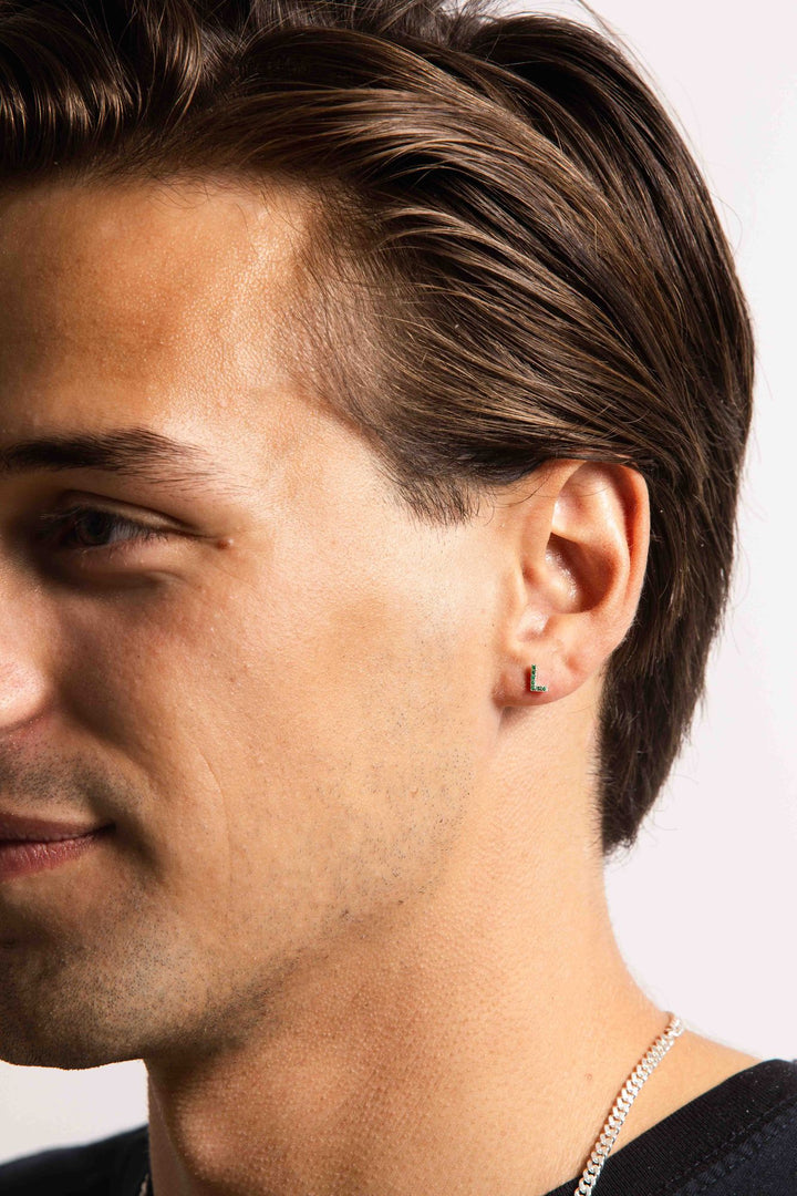 IX L Silver Stud w. Zirconia