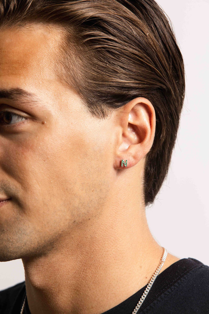 IX N Silver Stud w. Zirconia